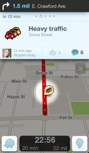 Waze Traffic Screen Shot